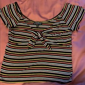 Tie in the front crop top